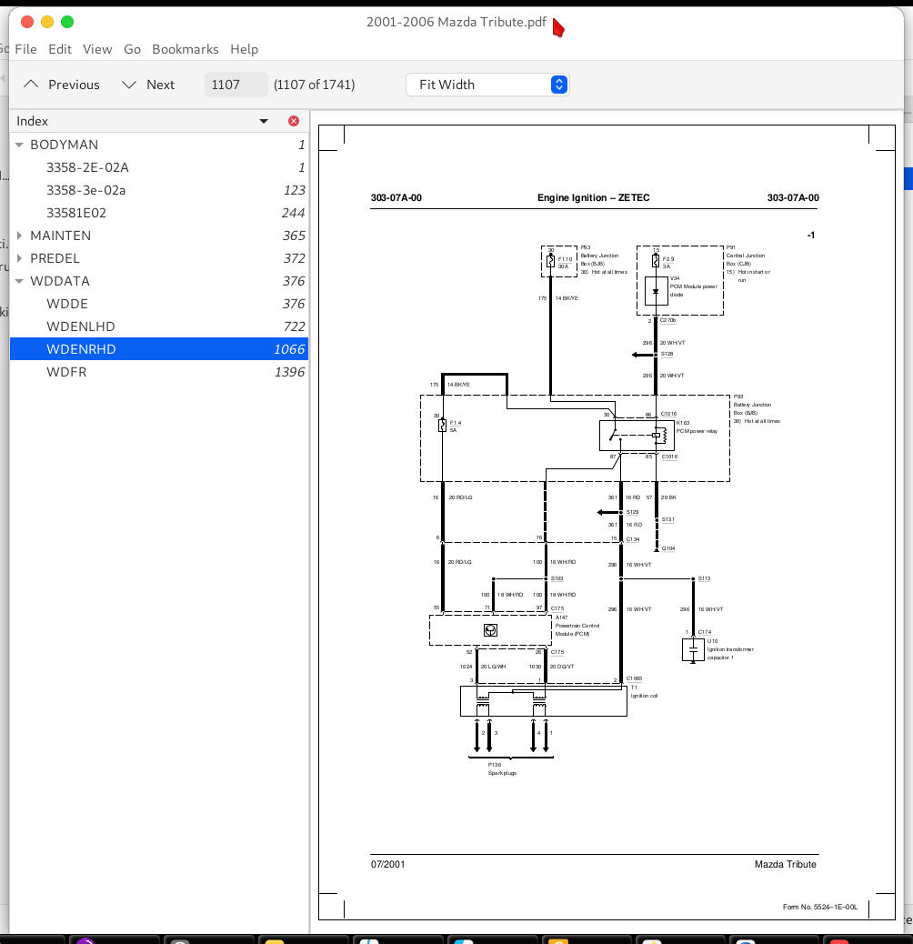 Mazda Tribute Models Workshop Repair Service Manual | Quality Service